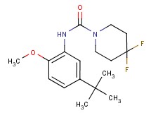 N-(5-tert-butyl-2-methoxyphenyl)-4,4-difluoropiperidine-1-carboxamide