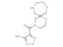 4-[(4-methyl-1,2,5-oxadiazol-3-yl)carbonyl]-1,8-dioxa-4,11-diazaspiro[5.6]dodecane