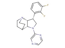(3R*,3aR*,7aR*)-3-(2,3-difluorophenyl)-1-pyrazin-2-yloctahydro-4,7-ethanopyrrolo[3,2-b]pyridine