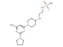N-(2-{[1-(6-methyl-2-pyrrolidin-1-ylpyrimidin-4-yl)piperidin-4-yl]amino}ethyl)methanesulfonamide