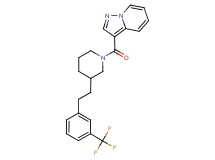 3-[(3-{2-[3-(trifluoromethyl)phenyl]ethyl}-1-piperidinyl)carbonyl]pyrazolo[1,5-a]pyridine