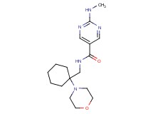 2-(methylamino)-N-[(1-morpholin-4-ylcyclohexyl)methyl]pyrimidine-5-carboxamide
