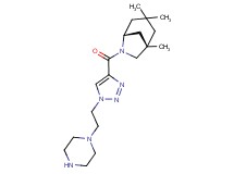 (1S*,5R*)-1,3,3-trimethyl-6-{[1-(2-piperazin-1-ylethyl)-1H-1,2,3-triazol-4-yl]carbonyl}-6-azabicyclo[3.2.1]octane