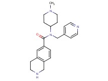 N-(1-methyl-4-piperidinyl)-N-(4-pyridinylmethyl)-1,2,3,4-tetrahydro-6-isoquinolinecarboxamide dihydrochloride