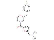 1-(5-{[2-(4-fluorobenzyl)-4-morpholinyl]carbonyl}-2-furyl)-N,N-dimethylmethanamine