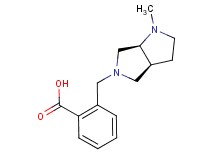 2-{[(3aS*,6aS*)-1-methylhexahydropyrrolo[3,4-b]pyrrol-5(1H)-yl]methyl}benzoic acid