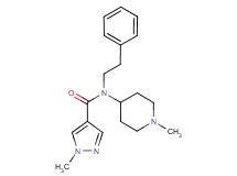 1-methyl-N-(1-methyl-4-piperidinyl)-N-(2-phenylethyl)-1H-pyrazole-4-carboxamide