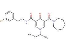 5-(1-azepanylcarbonyl)-1-sec-butyl-N-[2-(3-fluorophenyl)ethyl]-4-oxo-1,4-dihydro-3-pyridinecarboxamide