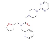 N-(2-pyridinylmethyl)-2-[4-(2-pyrimidinyl)-1-piperazinyl]-N-(tetrahydro-2-furanylmethyl)acetamide