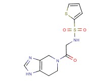 N-[2-oxo-2-(1,4,6,7-tetrahydro-5H-imidazo[4,5-c]pyridin-5-yl)ethyl]thiophene-2-sulfonamide