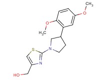 {2-[3-(2,5-dimethoxyphenyl)-1-pyrrolidinyl]-1,3-thiazol-4-yl}methanol