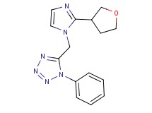 1-phenyl-5-{[2-(tetrahydrofuran-3-yl)-1H-imidazol-1-yl]methyl}-1H-tetrazole