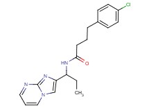 4-(4-chlorophenyl)-N-(1-imidazo[1,2-a]pyrimidin-2-ylpropyl)butanamide