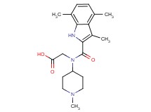 N-(1-methyl-4-piperidinyl)-N-[(3,4,7-trimethyl-1H-indol-2-yl)carbonyl]glycine