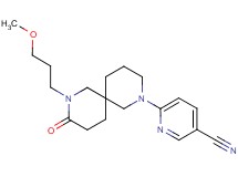 6-[8-(3-methoxypropyl)-9-oxo-2,8-diazaspiro[5.5]undec-2-yl]nicotinonitrile