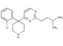 4-[4-(2-chlorophenyl)-4-piperidinyl]-2-(3-methylbutyl)pyrimidine hydrochloride