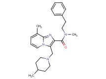 N,8-dimethyl-3-[(4-methyl-1-piperidinyl)methyl]-N-(2-phenylethyl)imidazo[1,2-a]pyridine-2-carboxamide