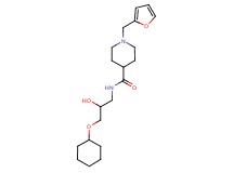 N-[3-(cyclohexyloxy)-2-hydroxypropyl]-1-(2-furylmethyl)-4-piperidinecarboxamide