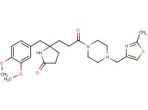 5-(3,4-dimethoxybenzyl)-5-(3-{4-[(2-methyl-1,3-thiazol-4-yl)methyl]-1-piperazinyl}-3-oxopropyl)-2-pyrrolidinone