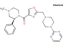 2-{4-[(4-{[(2S)-4-methyl-2-phenyl-1-piperazinyl]carbonyl}-1,3-oxazol-2-yl)methyl]-1-piperazinyl}pyrimidine