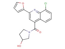 1-{[8-chloro-2-(2-furyl)-4-quinolinyl]carbonyl}-3-pyrrolidinol