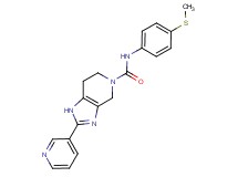 N-[4-(methylthio)phenyl]-2-pyridin-3-yl-1,4,6,7-tetrahydro-5H-imidazo[4,5-c]pyridine-5-carboxamide