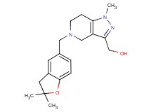 {5-[(2,2-dimethyl-2,3-dihydro-1-benzofuran-5-yl)methyl]-1-methyl-4,5,6,7-tetrahydro-1H-pyrazolo[4,3-c]pyridin-3-yl}methanol