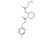 ethyl {1-[(4-fluorophenoxy)acetyl]-2-piperidinyl}acetate