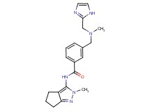 3-{[(1H-imidazol-2-ylmethyl)(methyl)amino]methyl}-N-(2-methyl-2,4,5,6-tetrahydrocyclopenta[c]pyrazol-3-yl)benzamide