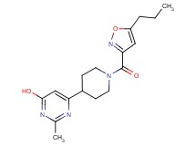 2-methyl-6-{1-[(5-propyl-3-isoxazolyl)carbonyl]-4-piperidinyl}-4-pyrimidinol