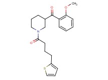 (2-methoxyphenyl){1-[4-(2-thienyl)butanoyl]-3-piperidinyl}methanone