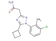 2-[1-(3-chloro-2-methylphenyl)-5-cyclobutyl-1H-1,2,4-triazol-3-yl]acetamide