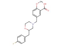 5-{[2-(4-fluorobenzyl)-4-morpholinyl]methyl}-2-methoxybenzoic acid