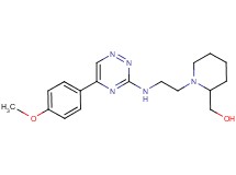 [1-(2-{[5-(4-methoxyphenyl)-1,2,4-triazin-3-yl]amino}ethyl)-2-piperidinyl]methanol