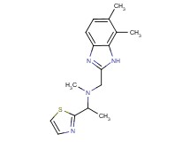 N-[(6,7-dimethyl-1H-benzimidazol-2-yl)methyl]-N-methyl-1-(1,3-thiazol-2-yl)ethanamine