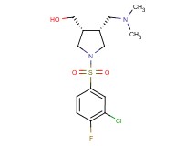 {(3R*,4R*)-1-[(3-chloro-4-fluorophenyl)sulfonyl]-4-[(dimethylamino)methyl]-3-pyrrolidinyl}methanol