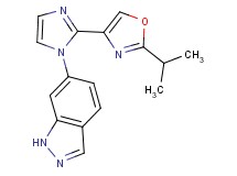 6-[2-(2-isopropyl-1,3-oxazol-4-yl)-1H-imidazol-1-yl]-1H-indazole