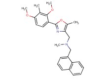 1-[2-(2,4-dimethoxy-3-methylphenyl)-5-methyl-1,3-oxazol-4-yl]-N-methyl-N-(1-naphthylmethyl)methanamine