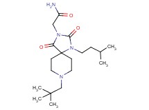 2-[8-(2,2-dimethylpropyl)-1-(3-methylbutyl)-2,4-dioxo-1,3,8-triazaspiro[4.5]dec-3-yl]acetamide