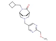 (1S*,5R*)-6-(cyclobutylmethyl)-3-{[2-(methoxymethyl)-5-pyrimidinyl]methyl}-3,6-diazabicyclo[3.2.2]nonan-7-one