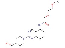N-{2-[4-(hydroxymethyl)piperidin-1-yl]-5,6,7,8-tetrahydroquinazolin-5-yl}-2-(2-methoxyethoxy)acetamide