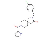 2-(4-chlorobenzyl)-8-(1H-pyrrol-2-ylcarbonyl)-2,8-diazaspiro[4.5]decan-3-one