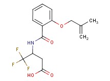 4,4,4-trifluoro-3-({2-[(2-methylprop-2-en-1-yl)oxy]benzoyl}amino)butanoic acid