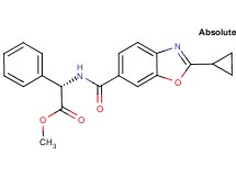 methyl (2S)-{[(2-cyclopropyl-1,3-benzoxazol-6-yl)carbonyl]amino}(phenyl)acetate