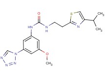 N-[2-(4-isopropyl-1,3-thiazol-2-yl)ethyl]-N'-[3-methoxy-5-(1H-tetrazol-1-yl)phenyl]urea