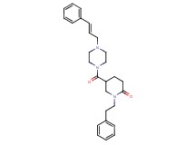 1-(2-phenylethyl)-5-({4-[(2E)-3-phenyl-2-propen-1-yl]-1-piperazinyl}carbonyl)-2-piperidinone