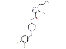 N-[1-(3,4-difluorobenzyl)-4-piperidinyl]-5-methyl-1-propyl-1H-pyrazole-4-carboxamide