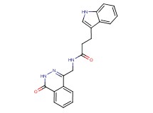 3-(1H-indol-3-yl)-N-[(4-oxo-3,4-dihydrophthalazin-1-yl)methyl]propanamide