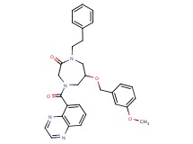 6-[(3-methoxybenzyl)oxy]-1-(2-phenylethyl)-4-(5-quinoxalinylcarbonyl)-1,4-diazepan-2-one