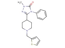 2-methyl-4-phenyl-5-[1-(2-thienylmethyl)piperidin-4-yl]-2,4-dihydro-3H-1,2,4-triazol-3-one